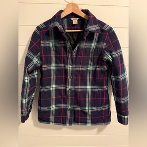 Duluth Trading Co Vintage 90s Women’s Plaid Cotton Lined Shacket size Small